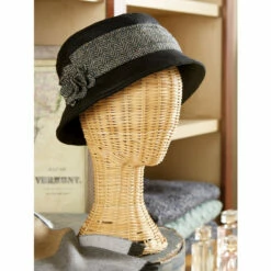 Cheapest 🧨 Vermont Country Store 👩 Women's Irish Bucket Hat With Tweed Accents Brown ⌛ -Outlet womens clothing Store unnamed file 835