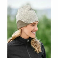 Flash Sale ⭐ Vermont Country Store Men's And 👩 Women's Ragg Sherpa Hat Oatmeal 😀 -Outlet womens clothing Store unnamed file 875