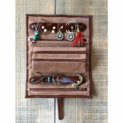 Wholesale 🔥 Vermont Country Store Italian Leather Jewelry Roll Brown ❤️ -Outlet womens clothing Store unnamed file 885