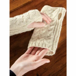 Flash Sale ✨ Vermont Country Store 👩 Women's Irish Supersoft Wool Hand Warmers Ivory 🎁