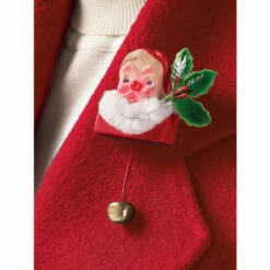 Cheap 👏 Vermont Country Store Light-Up Santa Pin 🧨