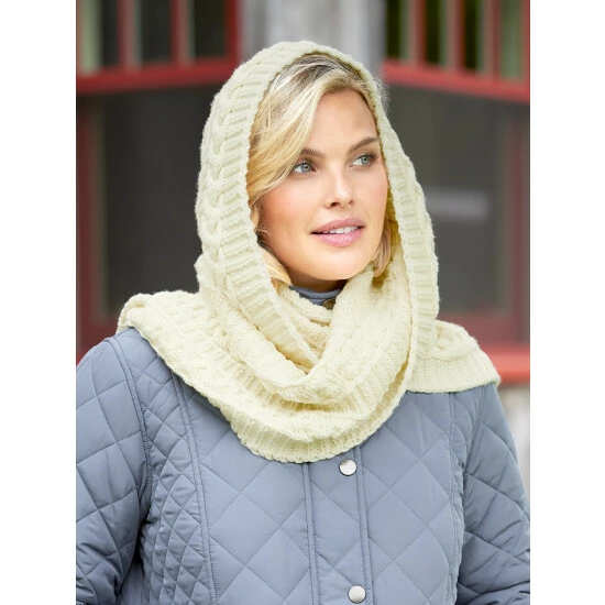Flash Sale ๐ Vermont Country Store ๐ฉ Women's Irish Supersoft Wool Hooded Scarf Ivory โ๏ธ 2 Flash Sale ๐ Vermont Country Store ๐ฉ Women's Irish Supersoft Wool Hooded Scarf Ivory โ๏ธ - Image 2