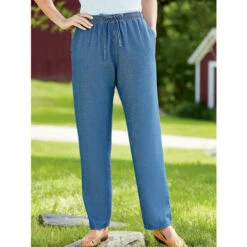 Best reviews of ✔️ Vermont Country Store 👩 Women's Cotton Denim Pull-On Pants 😀