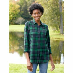 Best reviews of 😍 Vermont Country Store 👩 Women's Plaid Flannel Boyfriend 👕 Shirt Red Plaid 😍 -Outlet womens clothing Store unnamed file 98
